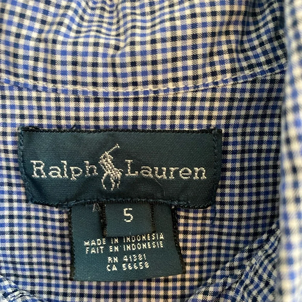 Ralph Lauren‎ Kids Navy and White Gingham Shirt